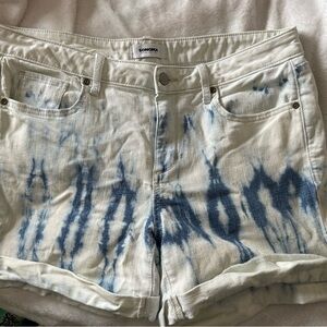 Sonoma Women's Blue Tie-Dye Shorts